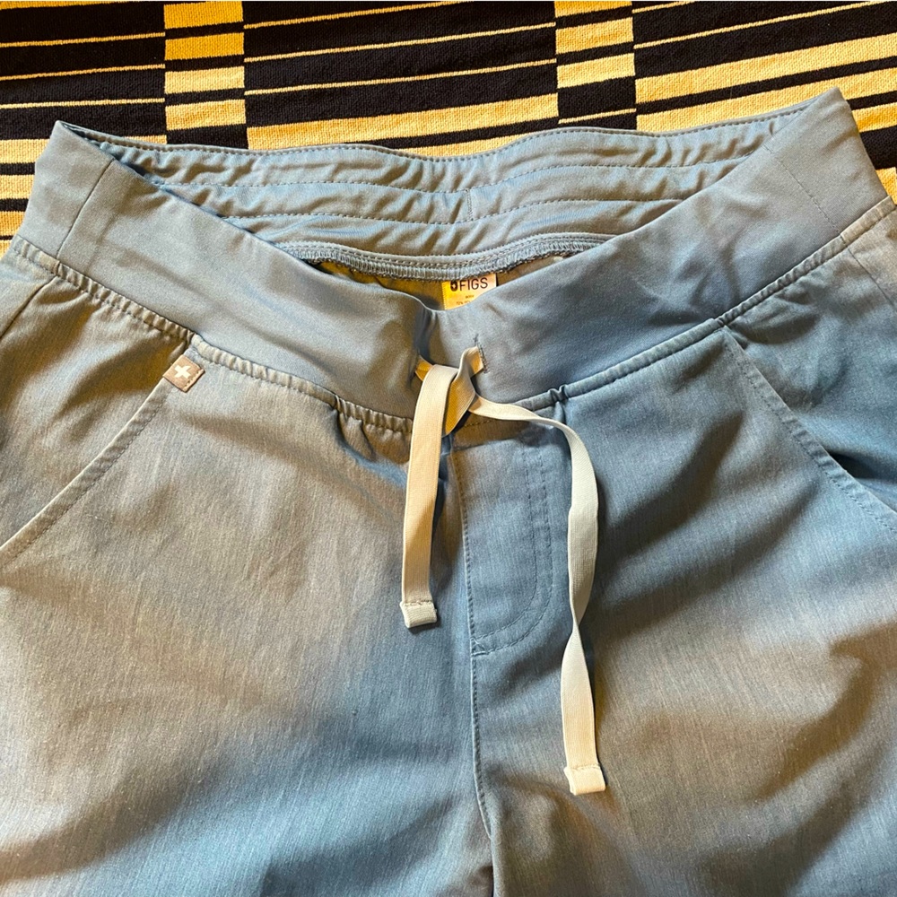 Figs Zamora Jogger Scrub pants Small Heather Blue